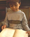 Boy reading