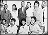 The Little Rock Nine pictured with Daisy Bates, the president of the Arkansas NAACP.