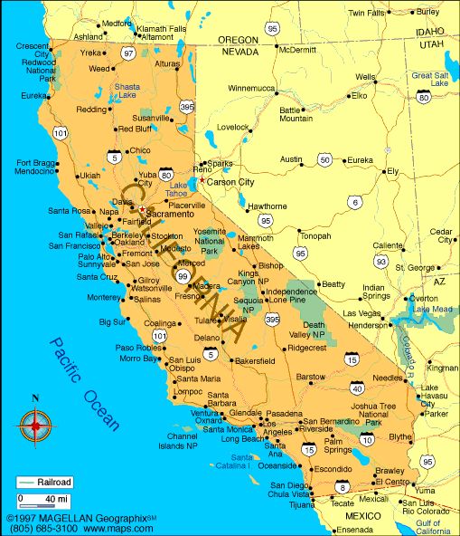 california map of state. Map of California State covers