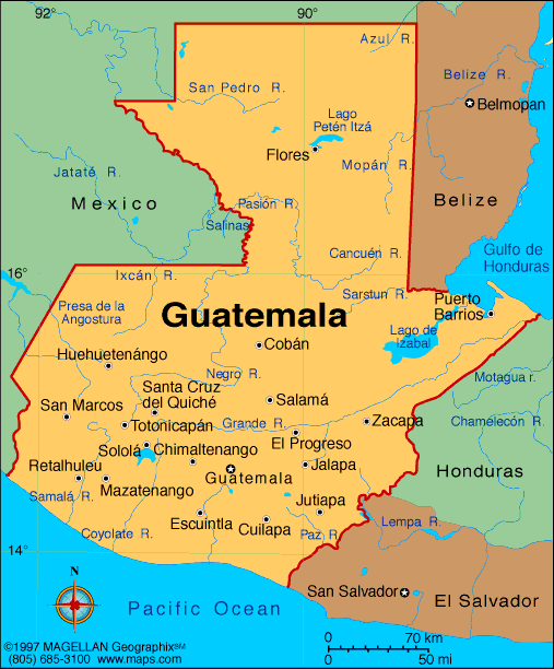 Map of Guatemala