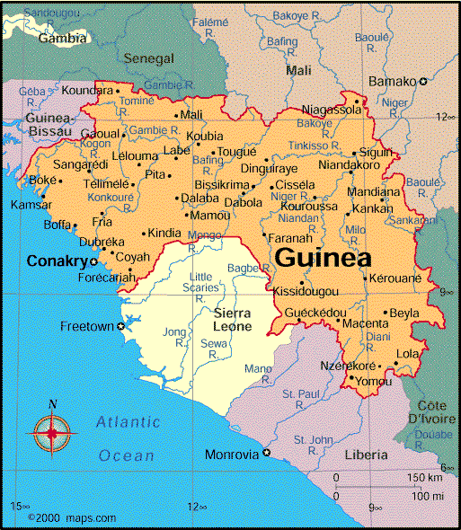 Map of Guinea