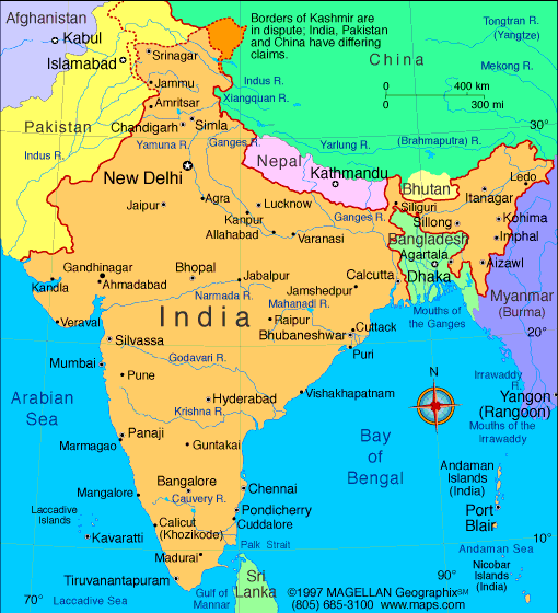 India Atlas: Maps and Online Resources | Infoplease.com