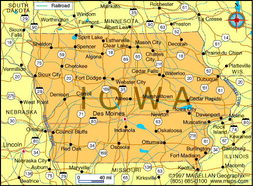 Iowa Map Images