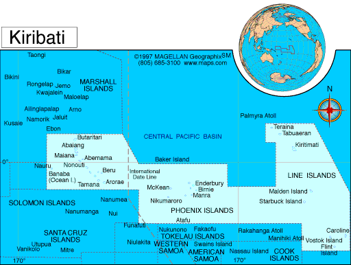 KIRIBATI Atlas: Maps and Online Resources — Infoplease.