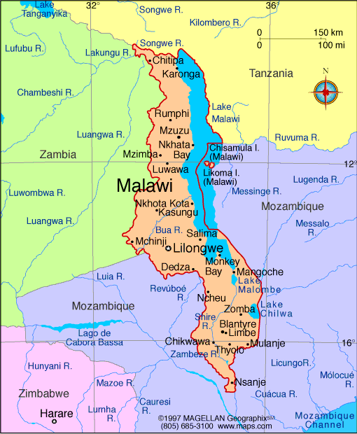 Map of Malawi