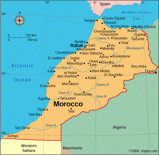 marrocos map