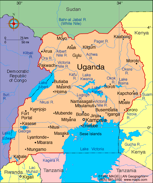 UGANDA Atlas: Maps and Online Resources — Infoplease.
