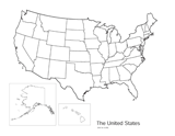 United States Map For Kids To Color