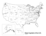 Usa Map State Capitals